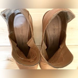 Chinese Laundry Bootie - Brown, peep toe with stacked heel. Size 8.5
